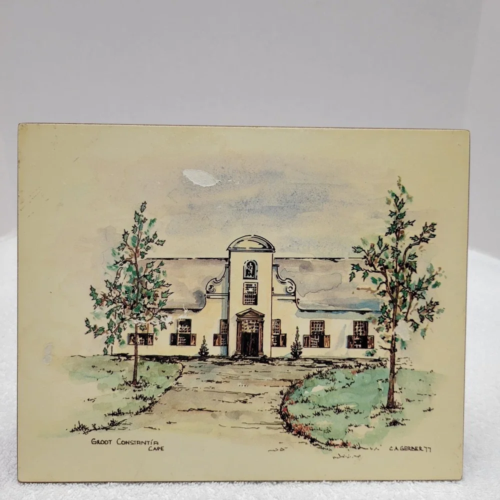 Vintage 7.5X9.5 place mats featuring famous buildings from S Africa
